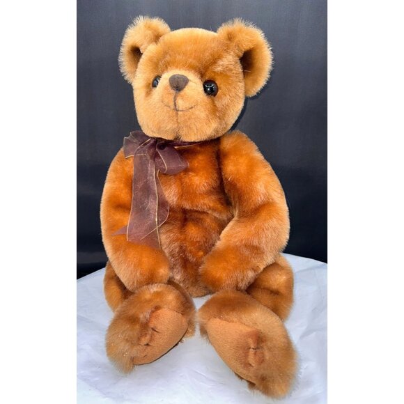 TY Yesterbear Teddy Bear 1999 Brown 18" Stuffed Animal Plush Toy Vintage - Picture 1 of 12